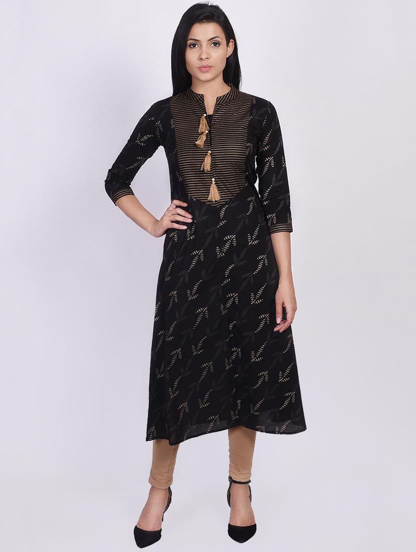 printed a-line kurta - 16755719 - Zoom Image - 1
