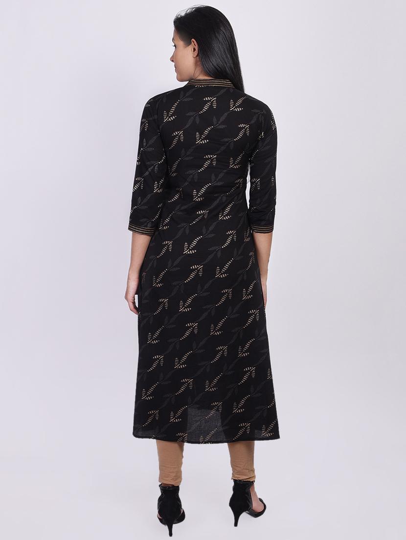 printed a-line kurta - 16755719 - Zoom Image - 3