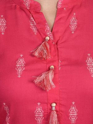 printed straight kurta - 16755720 - Standard Image - 4