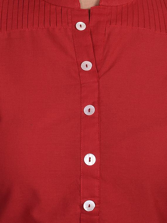 solid straight kurta - 16755733 - Zoom Image - 4
