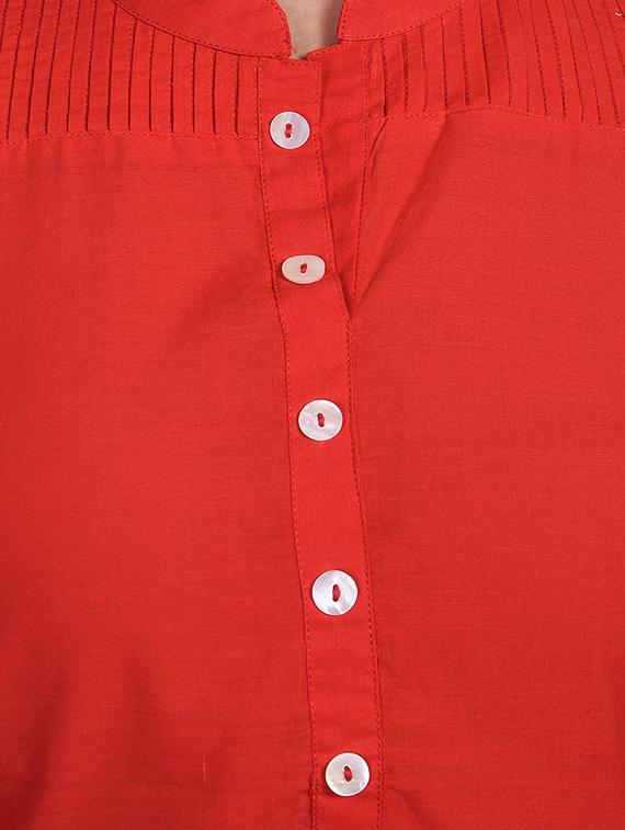 solid straight kurta - 16755736 - Zoom Image - 4