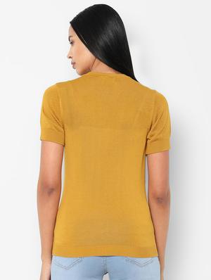 round neck solid top - 16755773 - Standard Image - 2