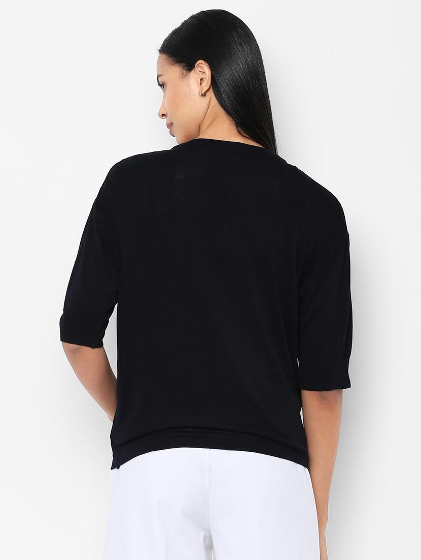 round neck solid top - 16755774 - Zoom Image - 2