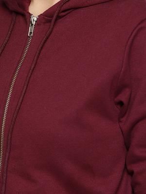 hooded neck solid jacket - 16755871 - Standard Image - 4