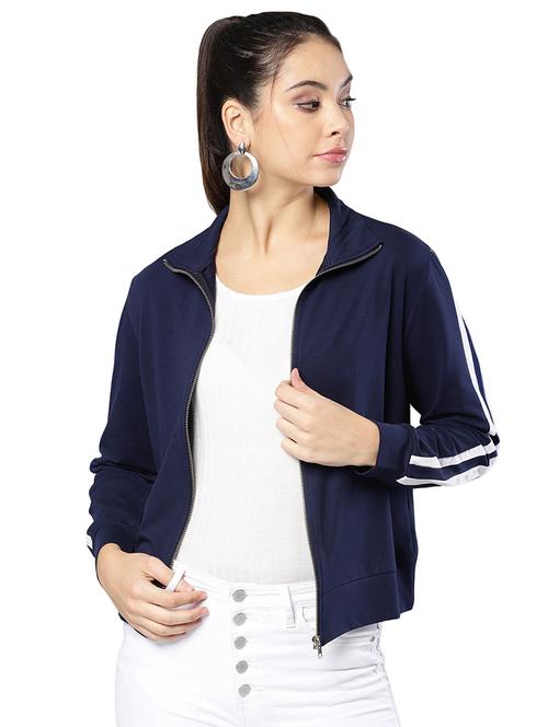 shirt collar varsity jacket - 16755874 - Standard Image - 1