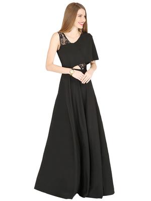 mesh panel cut out detail maxi dress - 16755913 - Standard Image - 2