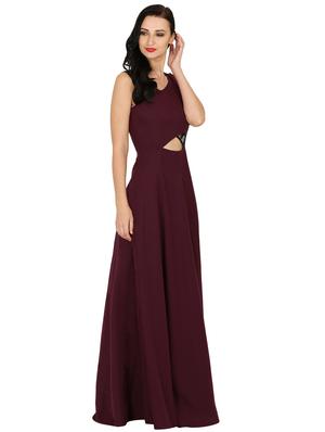 mesh panel cut out detail maxi dress - 16755914 - Standard Image - 2