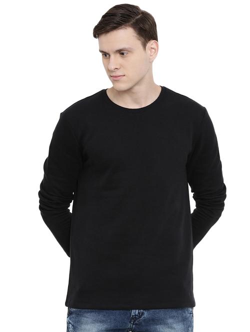 black solid t-shirt - 16756057 - Standard Image - 1