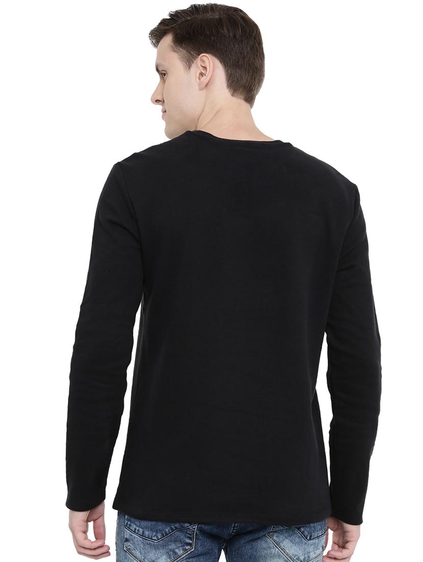 black solid t-shirt - 16756057 - Zoom Image - 3