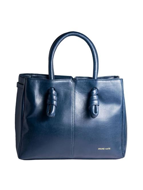 blue leatherette regular handbag - 16756090 - Very Small Image - 1