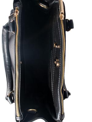 black leatherette regular sling bag - 16756096 - Standard Image - 3