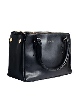 black leatherette regular sling bag - 16756096 - Standard Image - 4