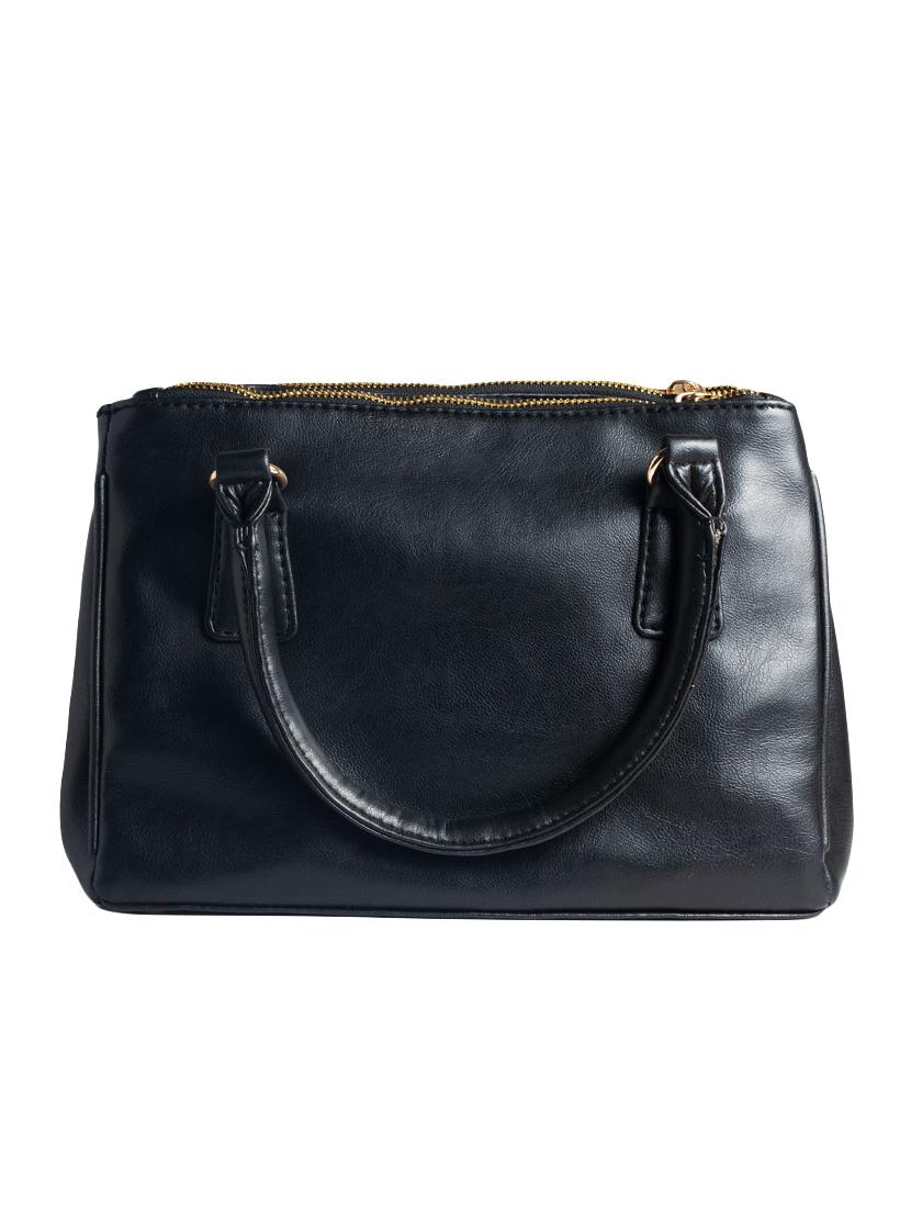 black leatherette regular sling bag - 16756096 - Zoom Image - 2