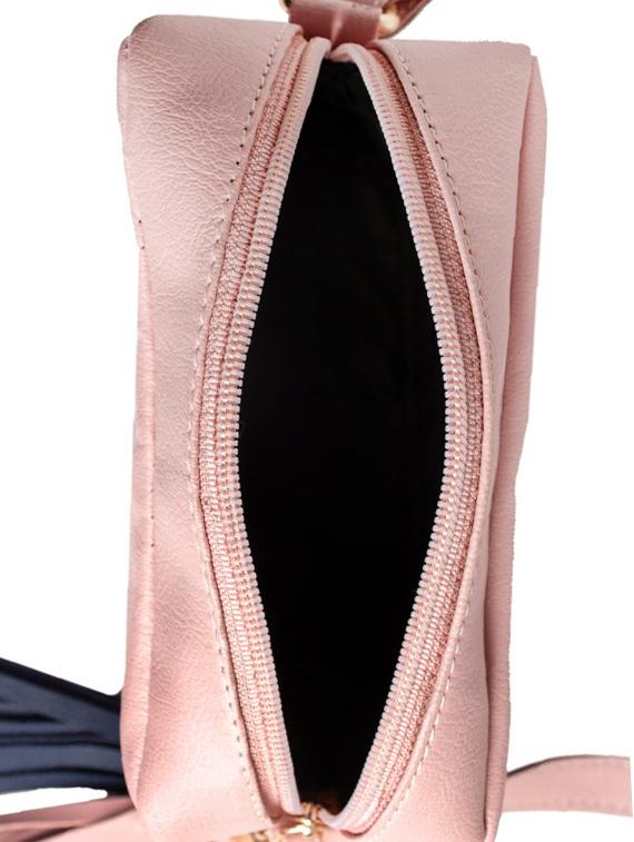 pink leatherette regular sling bag - 16756100 - Zoom Image - 3