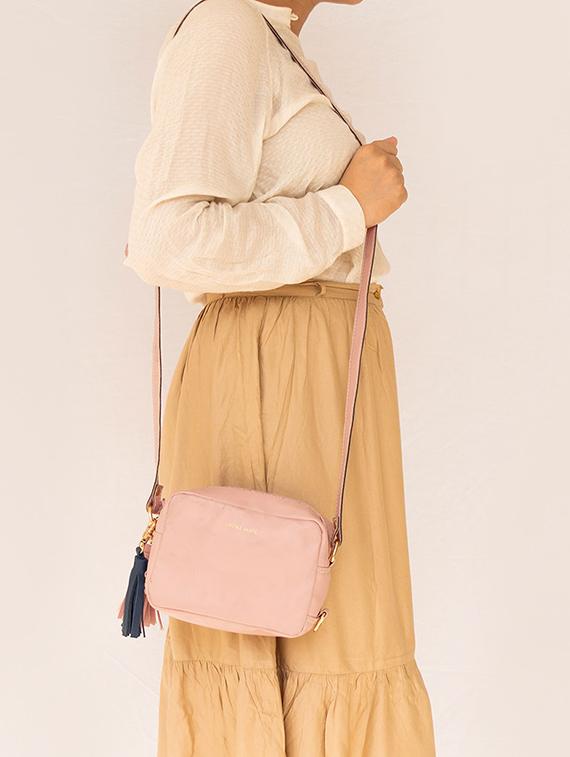 pink leatherette regular sling bag - 16756100 - Zoom Image - 5