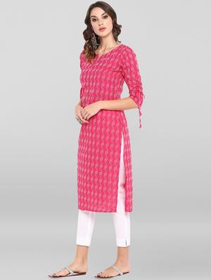 printed straight kurta - 16756508 - Standard Image - 2