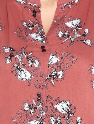 floral printed straight kurta - 16756509 - Standard Image - 5