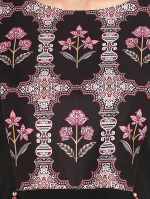 printed a-line kurta - 16756518 - Standard Image - 5