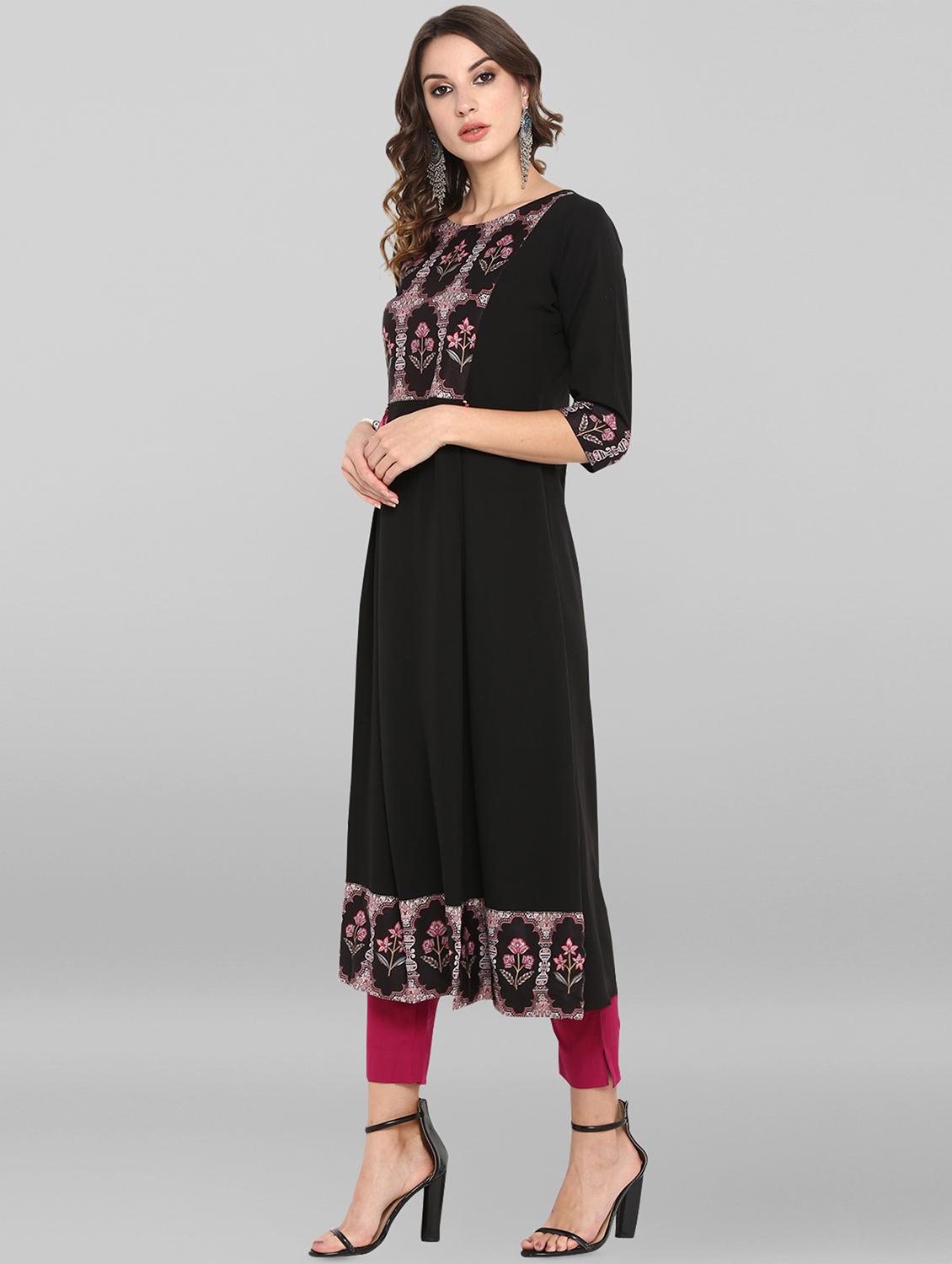 printed a-line kurta - 16756518 - Zoom Image - 2