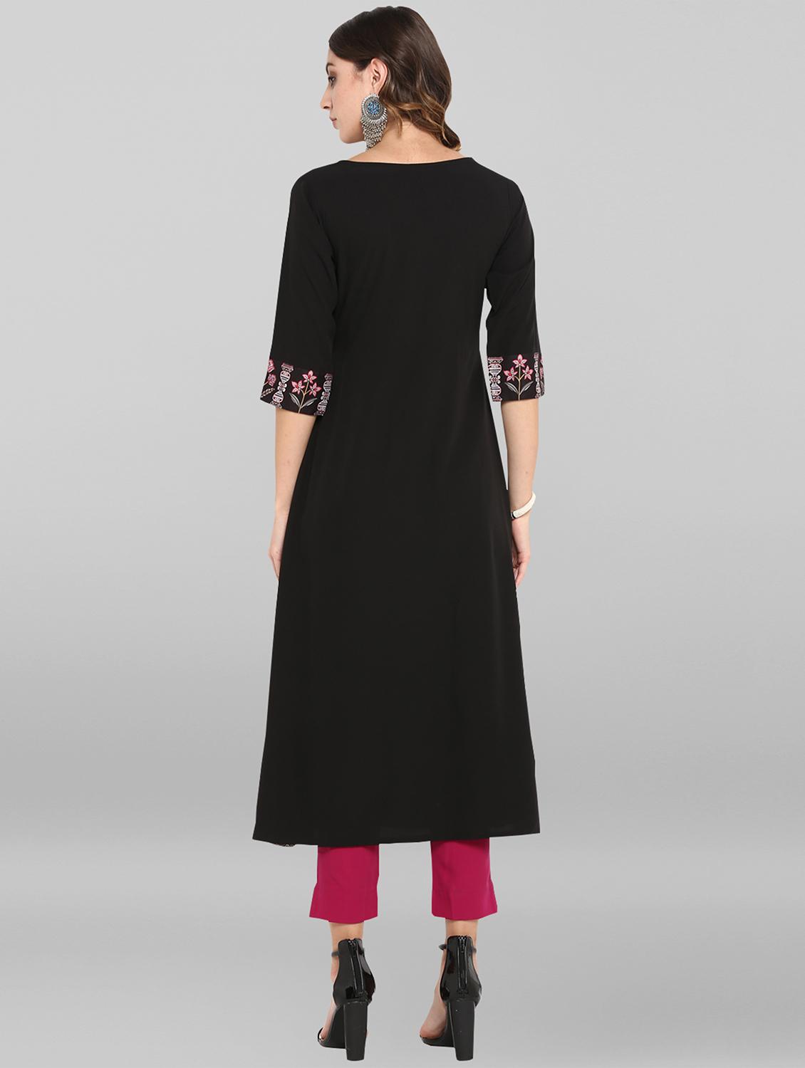 printed a-line kurta - 16756518 - Zoom Image - 3