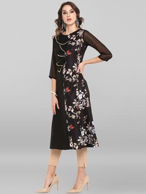 floral print a-line kurta - 16756519 - Standard Image - 2