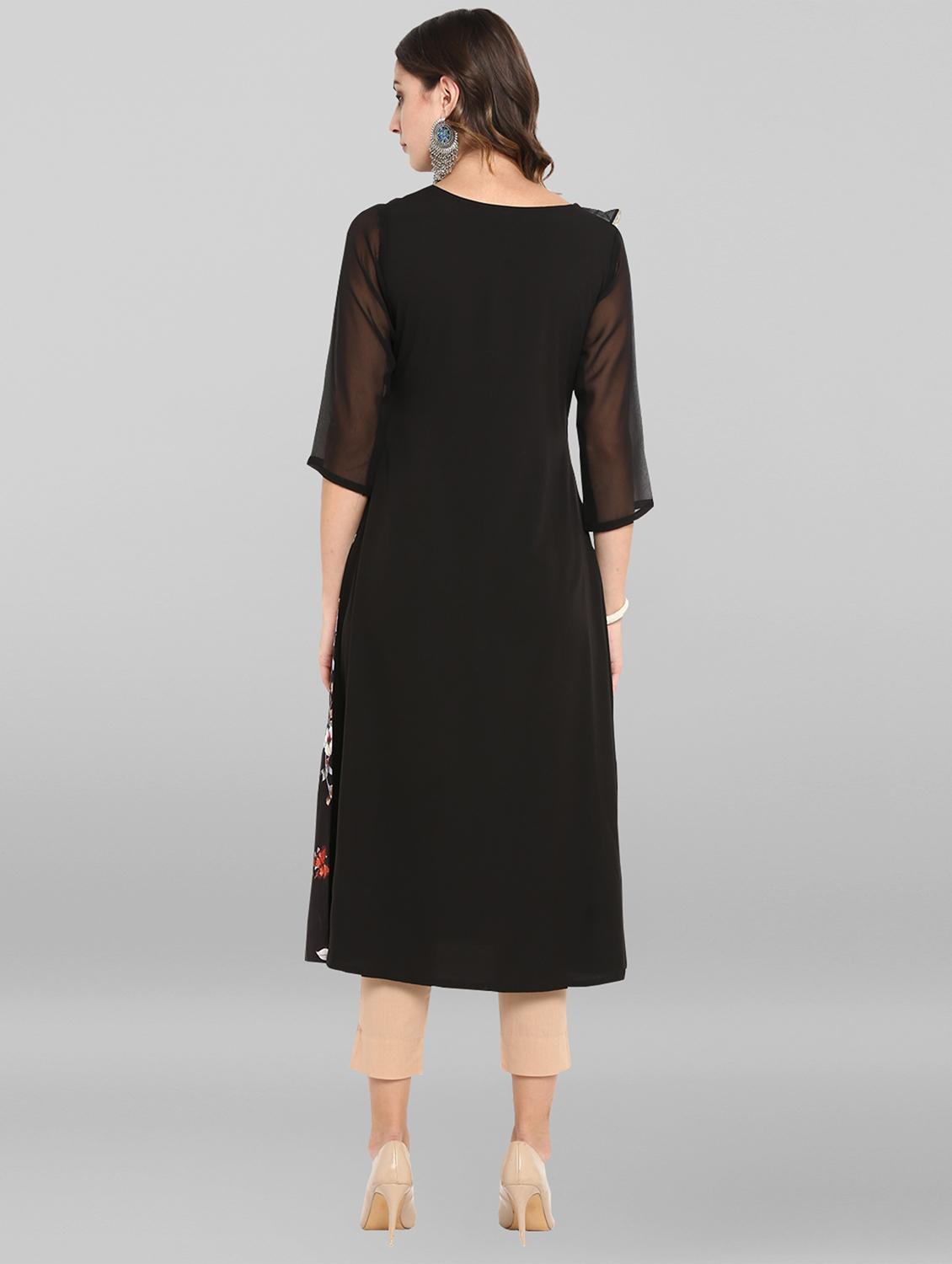 floral print a-line kurta - 16756519 - Zoom Image - 3