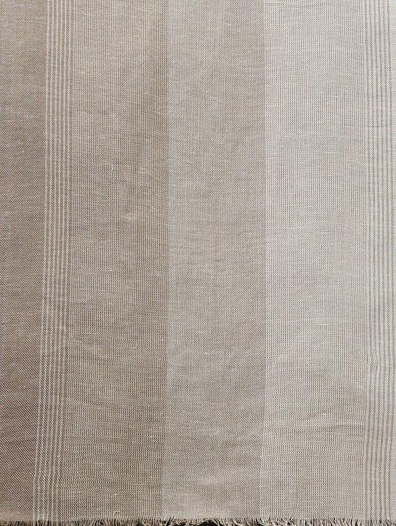 beige ombre linen muffler - 16756590 - Zoom Image - 4