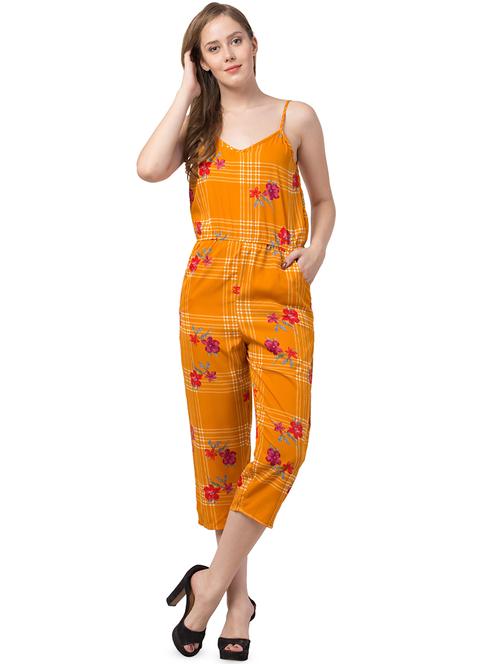 cami neck checkered jumpsuit - 16756613 - Standard Image - 1