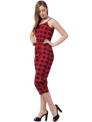 cami neck checkered jumpsuit - 16756614 - Standard Image - 2