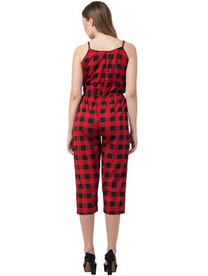 cami neck checkered jumpsuit - 16756614 - Standard Image - 3