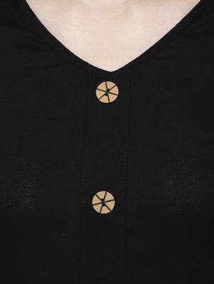 solid a-line kurta - 16756626 - Standard Image - 4