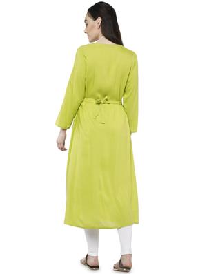 solid flared kurta - 16756628 - Standard Image - 3