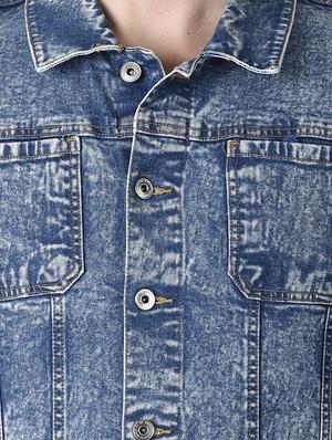 blue washed denim jacket - 16756819 - Standard Image - 5