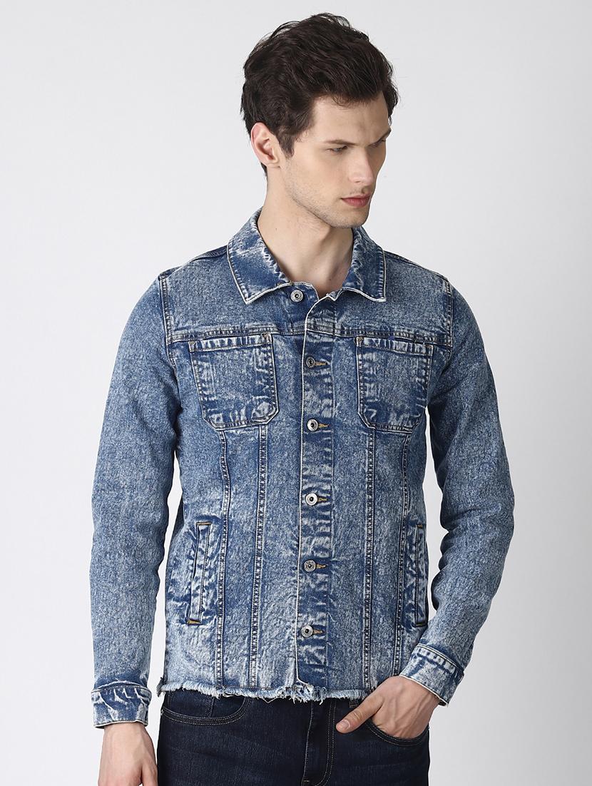 blue washed denim jacket - 16756819 - Zoom Image - 1