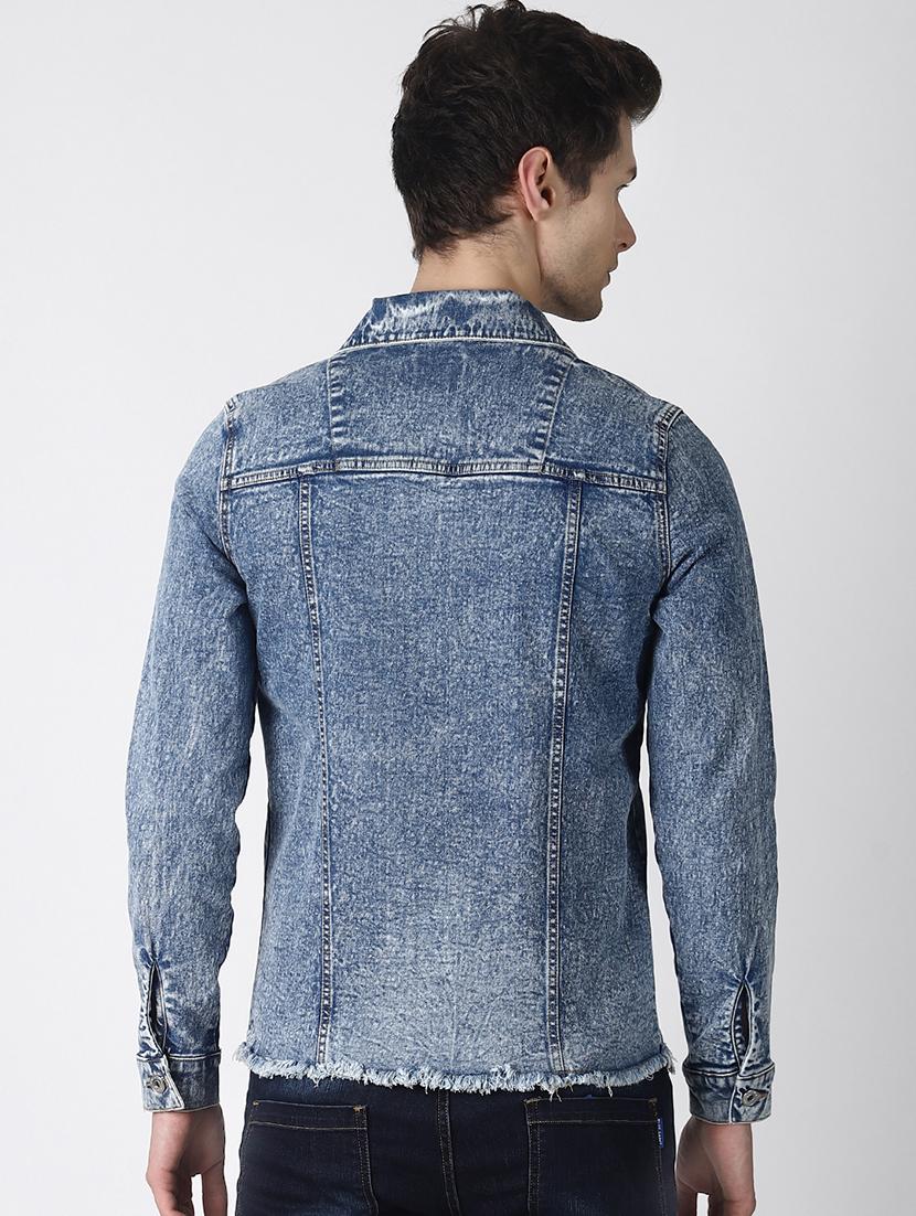 blue washed denim jacket - 16756819 - Zoom Image - 3