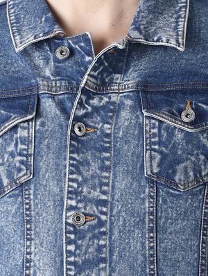 blue washed denim jacket - 16756821 - Standard Image - 5