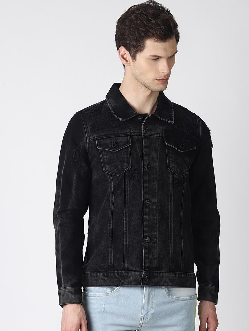 black washed denim jacket - 16756831 - Zoom Image - 1