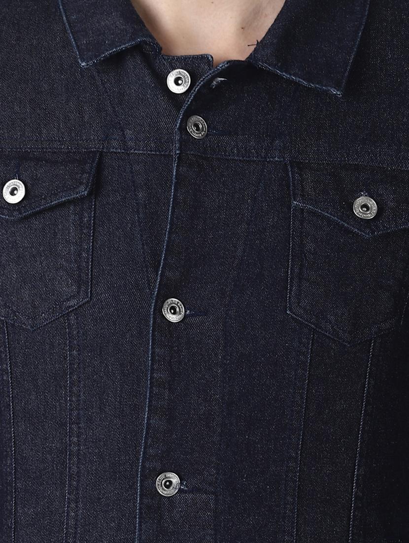 dark blue washed denim jacket - 16756832 - Zoom Image - 5