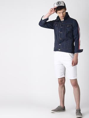 blue taped denim jacket - 16756834 - Standard Image - 4
