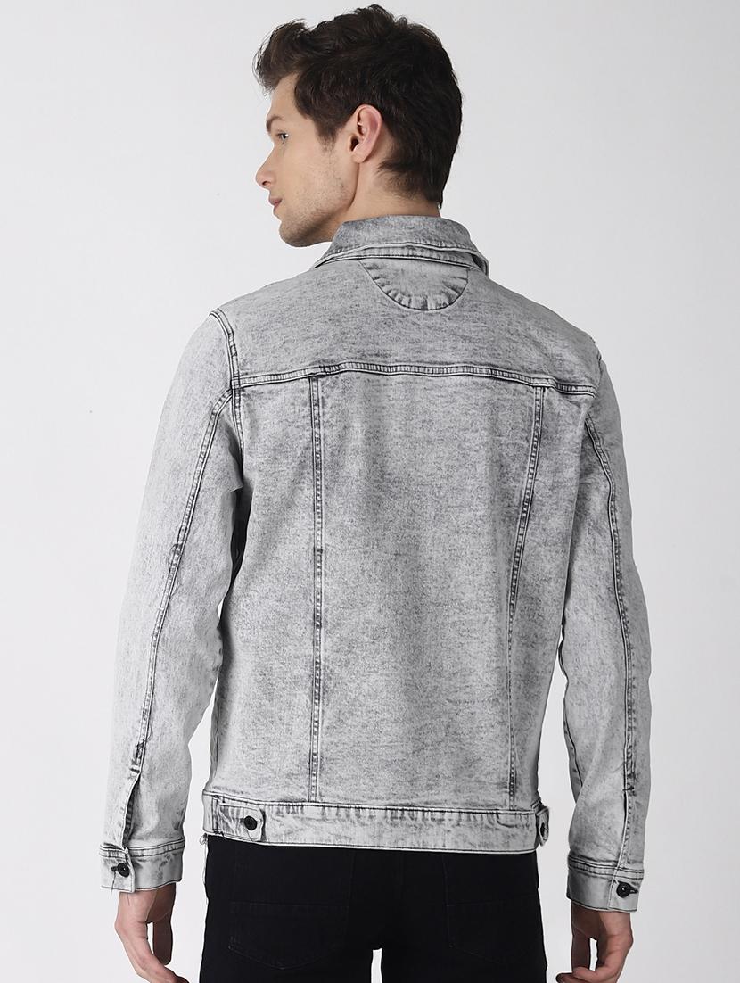 grey washed denim jacket - 16756837 - Zoom Image - 3