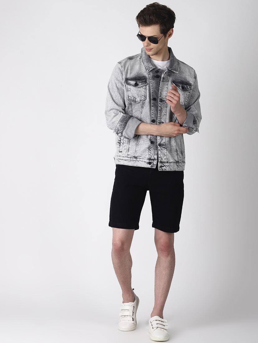 grey washed denim jacket - 16756837 - Zoom Image - 4