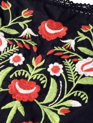embroidered detail a-line dress - 16756851 - Standard Image - 4