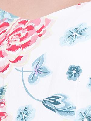 cami neck floral a-line dress - 16756857 - Standard Image - 4