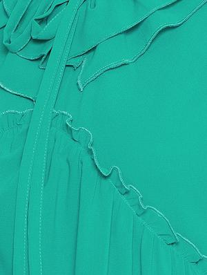 tie up neck frill detail empire line dress - 16756864 - Standard Image - 4