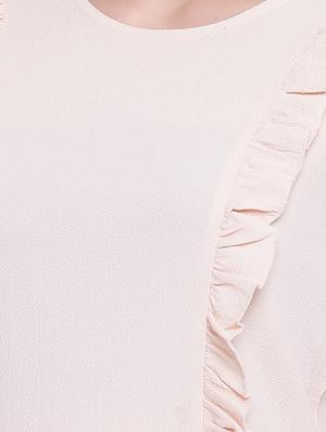 frill detail solid a-line dress - 16756870 - Standard Image - 4
