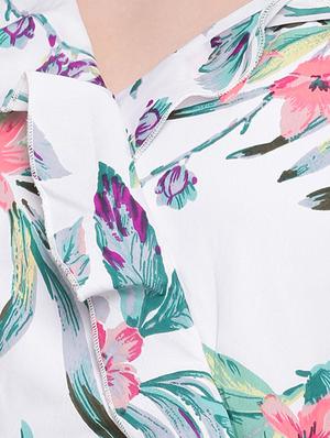 cris cross back tropical a-line dress - 16756871 - Standard Image - 4