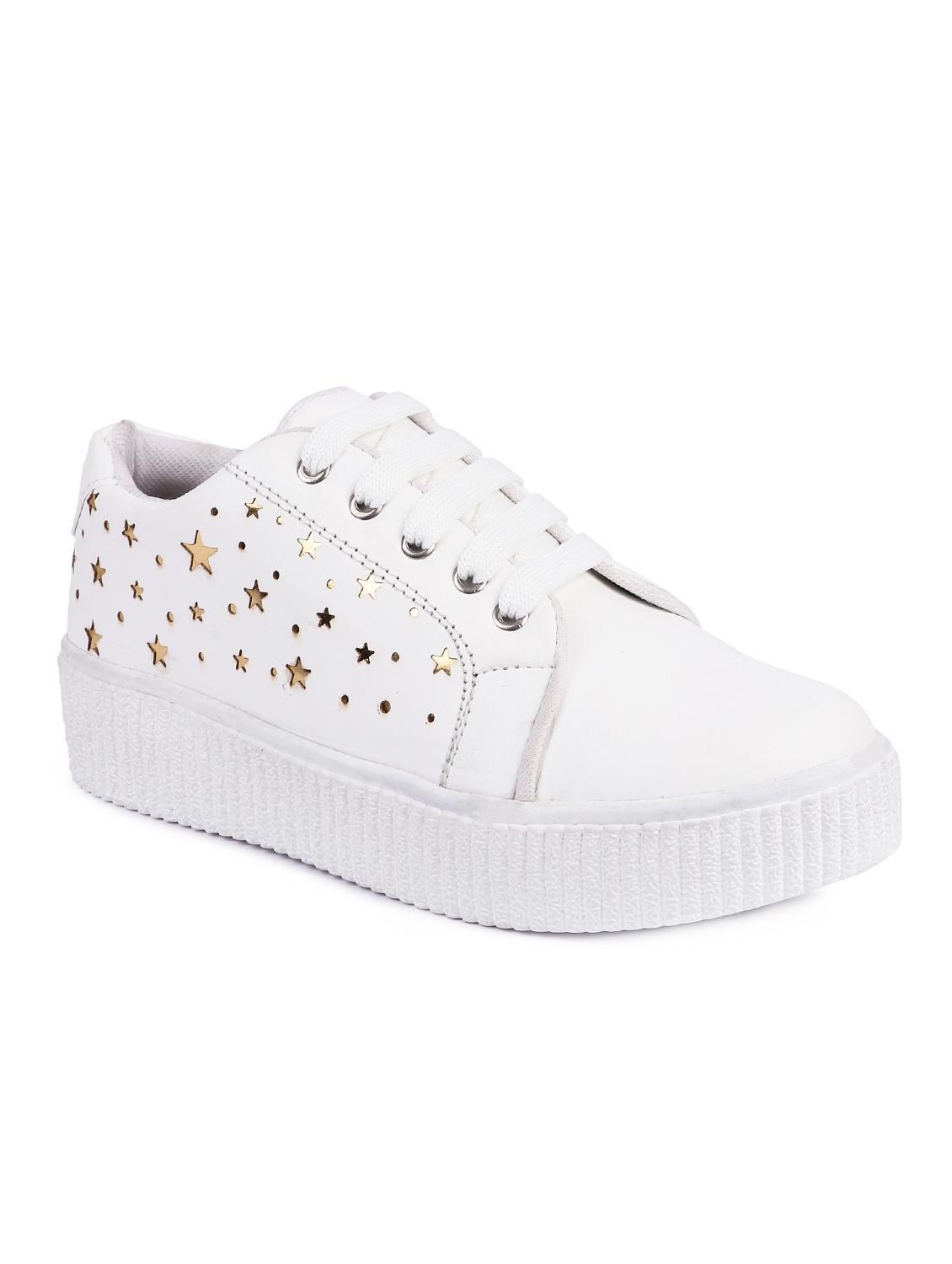 white lace-up sneakers - 16757091 - Zoom Image - 1