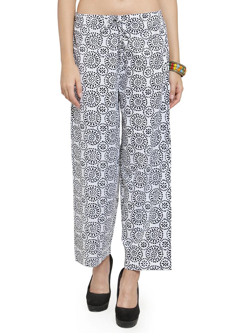 drawstring waist printed trouser - 16757188 - Zoom Image - 1