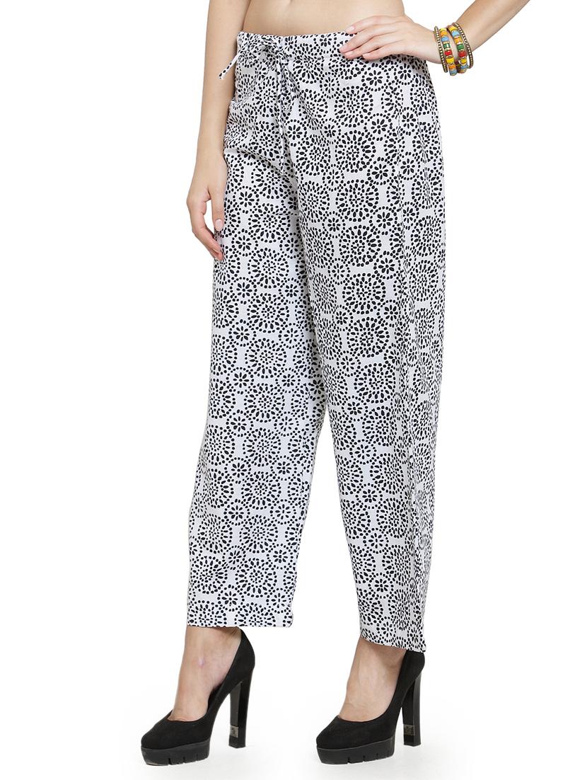drawstring waist printed trouser - 16757188 - Zoom Image - 2
