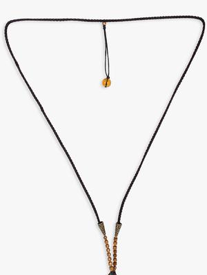 multi colored metal long necklace - 16757888 - Standard Image - 4